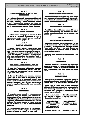 
Issue #21 of the Official Gazette of the People's Democratic Republic of Algeria • Page 1

            