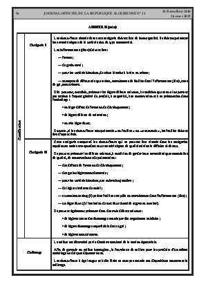 
Issue #21 of the Official Gazette of the People's Democratic Republic of Algeria • Page 1

            