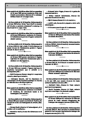 
Issue #23 of the Official Gazette of the People's Democratic Republic of Algeria • Page 1

            