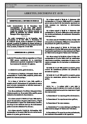 
Issue #23 of the Official Gazette of the People's Democratic Republic of Algeria • Page 1

            