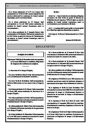
Issue #23 of the Official Gazette of the People's Democratic Republic of Algeria • Page 1

            