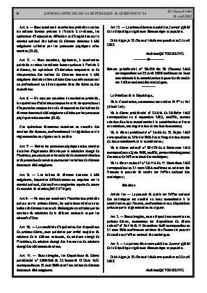 
Issue #24 of the Official Gazette of the People's Democratic Republic of Algeria • Page 1

            