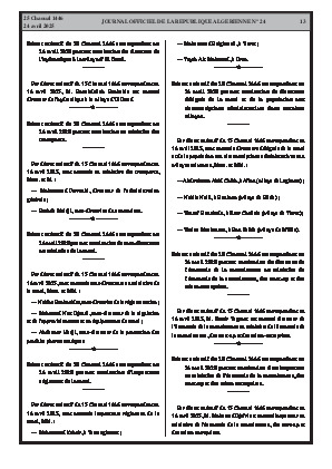 
Issue #24 of the Official Gazette of the People's Democratic Republic of Algeria • Page 1

            
