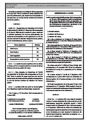 
Issue #24 of the Official Gazette of the People's Democratic Republic of Algeria • Page 1

            