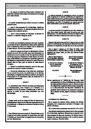 
Issue #24 of the Official Gazette of the People's Democratic Republic of Algeria • Page 1

            