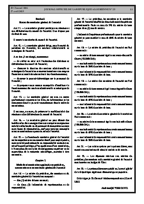 
Issue #25 of the Official Gazette of the People's Democratic Republic of Algeria • Page 1

            