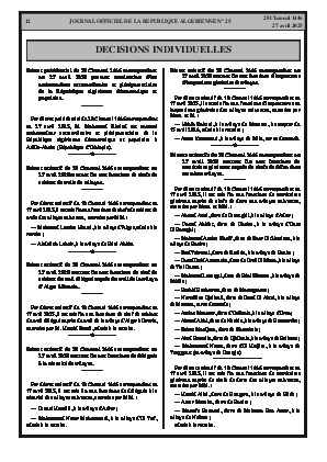 
Issue #25 of the Official Gazette of the People's Democratic Republic of Algeria • Page 1

            