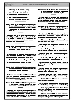 
Issue #25 of the Official Gazette of the People's Democratic Republic of Algeria • Page 1

            