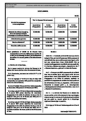 
Issue #25 of the Official Gazette of the People's Democratic Republic of Algeria • Page 1

            