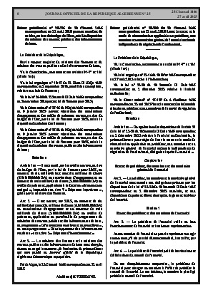 
Issue #25 of the Official Gazette of the People's Democratic Republic of Algeria • Page 1

            