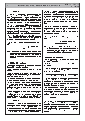 
Issue #26 of the Official Gazette of the People's Democratic Republic of Algeria • Page 1

            