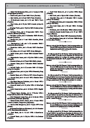 
Issue #26 of the Official Gazette of the People's Democratic Republic of Algeria • Page 1

            