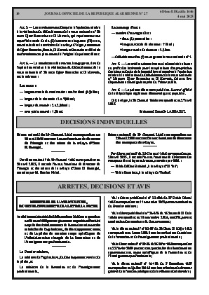 
Issue #27 of the Official Gazette of the People's Democratic Republic of Algeria • Page 1

            