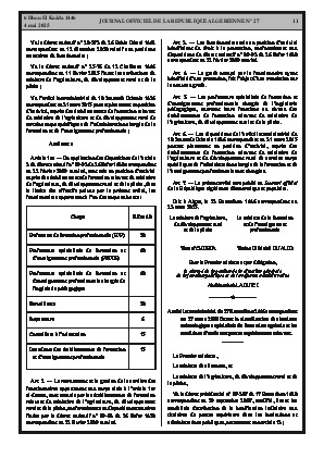 
Issue #27 of the Official Gazette of the People's Democratic Republic of Algeria • Page 1

            