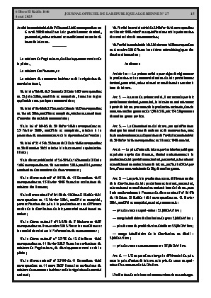 
Issue #27 of the Official Gazette of the People's Democratic Republic of Algeria • Page 1

            