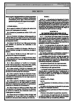 
Issue #27 of the Official Gazette of the People's Democratic Republic of Algeria • Page 1

            