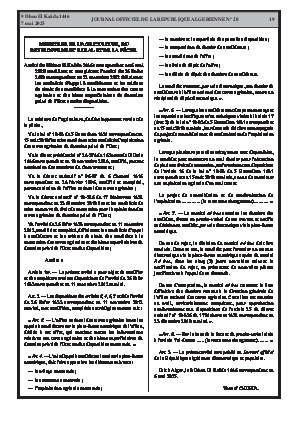 
N°28 du Journal officiel de la République Algérienne Démocratique et Populaire • Page 1

            