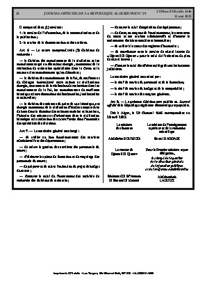 
Issue #29 of the Official Gazette of the People's Democratic Republic of Algeria • Page 1

            