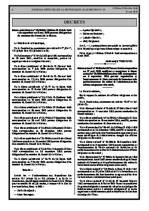 
Issue #29 of the Official Gazette of the People's Democratic Republic of Algeria • Page 1

            