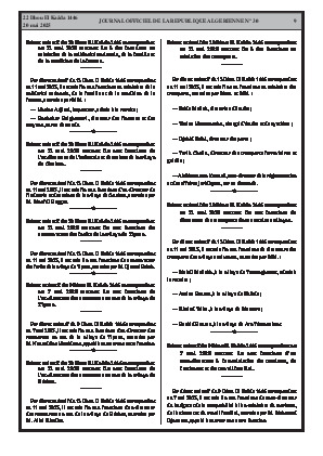 
N°30 du Journal officiel de la République Algérienne Démocratique et Populaire • Page 1

            