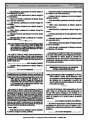 
Issue #33 of the Official Gazette of the People's Democratic Republic of Algeria • Page 1

            