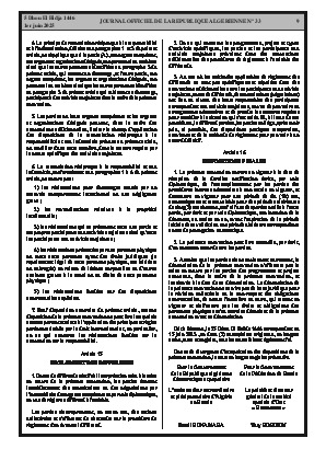 
Issue #33 of the Official Gazette of the People's Democratic Republic of Algeria • Page 1

            