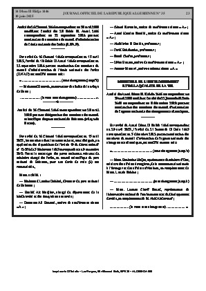 
N°35 du Journal officiel de la République Algérienne Démocratique et Populaire • Page 1

            