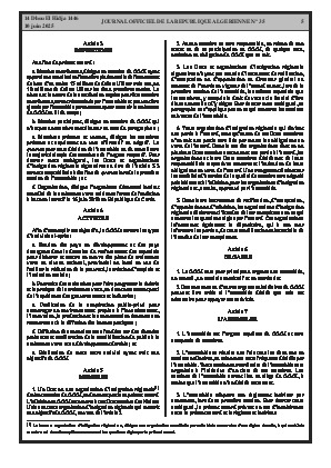 
N°35 du Journal officiel de la République Algérienne Démocratique et Populaire • Page 1

            