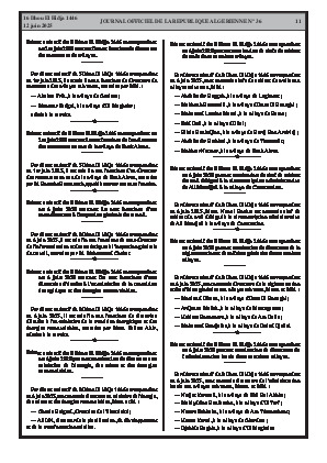 
Issue #36 of the Official Gazette of the People's Democratic Republic of Algeria • Page 1

            