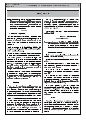 
Issue #36 of the Official Gazette of the People's Democratic Republic of Algeria • Page 1

            