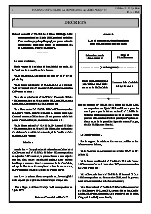 
N°37 du Journal officiel de la République Algérienne Démocratique et Populaire • Page 1

            