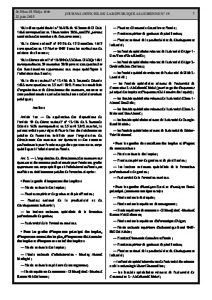
N°39 du Journal officiel de la République Algérienne Démocratique et Populaire • Page 1

            