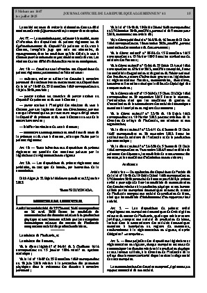 
N°41 du Journal officiel de la République Algérienne Démocratique et Populaire • Page 1

            
