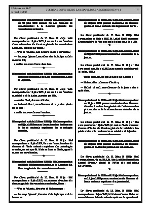 
N°41 du Journal officiel de la République Algérienne Démocratique et Populaire • Page 1

            