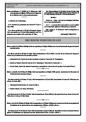
N°42 du Journal officiel de la République Algérienne Démocratique et Populaire • Page 1

            