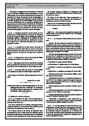 
N°42 du Journal officiel de la République Algérienne Démocratique et Populaire • Page 1

            