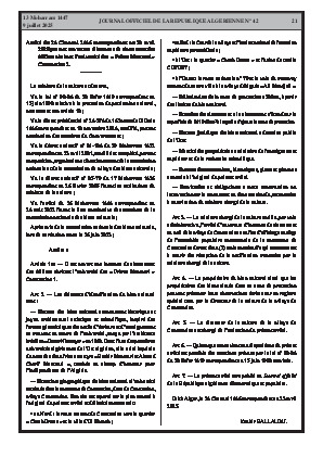 
N°42 du Journal officiel de la République Algérienne Démocratique et Populaire • Page 1

            