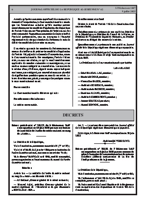 
N°42 du Journal officiel de la République Algérienne Démocratique et Populaire • Page 1

            