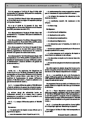 
Issue #43 of the Official Gazette of the People's Democratic Republic of Algeria • Page 1

            