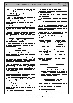 
Issue #43 of the Official Gazette of the People's Democratic Republic of Algeria • Page 1

            