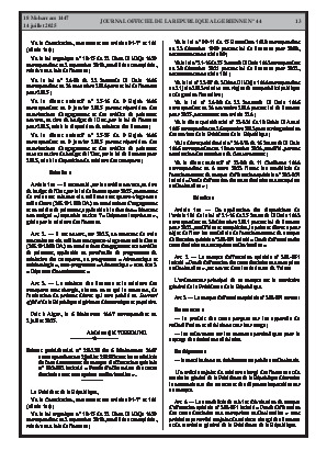 
N°44 du Journal officiel de la République Algérienne Démocratique et Populaire • Page 1

            