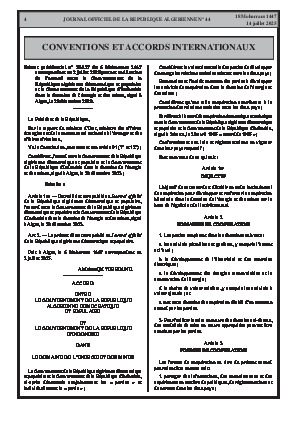 
N°44 du Journal officiel de la République Algérienne Démocratique et Populaire • Page 1

            