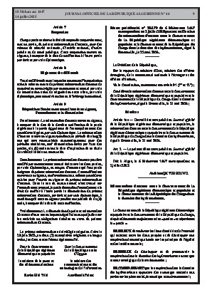 
N°44 du Journal officiel de la République Algérienne Démocratique et Populaire • Page 1

            