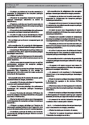 
N°45 du Journal officiel de la République Algérienne Démocratique et Populaire • Page 1

            