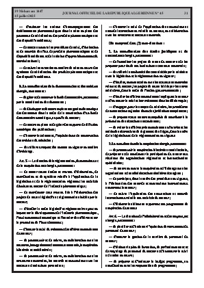 
N°45 du Journal officiel de la République Algérienne Démocratique et Populaire • Page 1

            