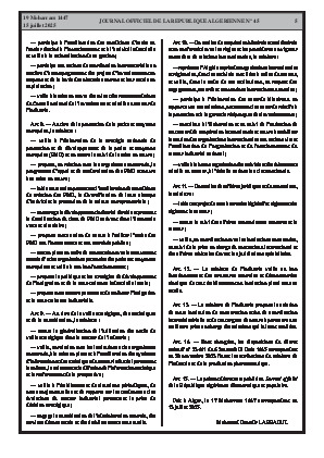 
N°45 du Journal officiel de la République Algérienne Démocratique et Populaire • Page 1

            