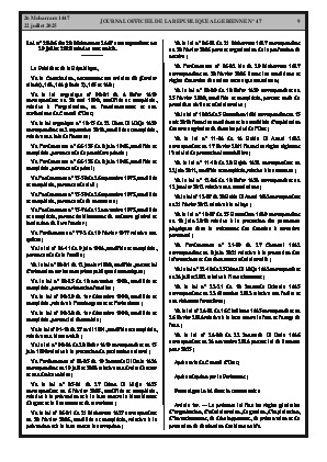 
N°47 du Journal officiel de la République Algérienne Démocratique et Populaire • Page 1

            
