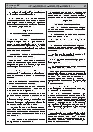
Issue #48 of the Official Gazette of the People's Democratic Republic of Algeria • Page 1

            