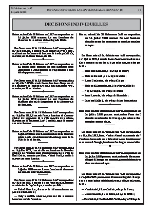 
Issue #48 of the Official Gazette of the People's Democratic Republic of Algeria • Page 1

            