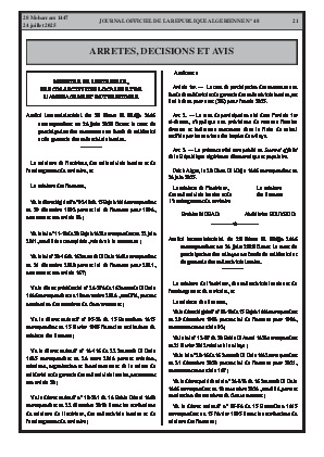 
Issue #48 of the Official Gazette of the People's Democratic Republic of Algeria • Page 1

            